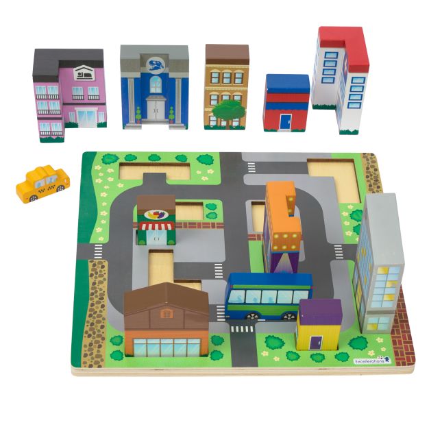 Excellerations® JourneyJunction™ Build and Block Logic Puzzle