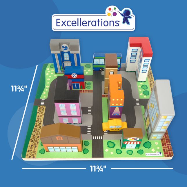 Excellerations® JourneyJunction™ Build and Block Logic Puzzle City