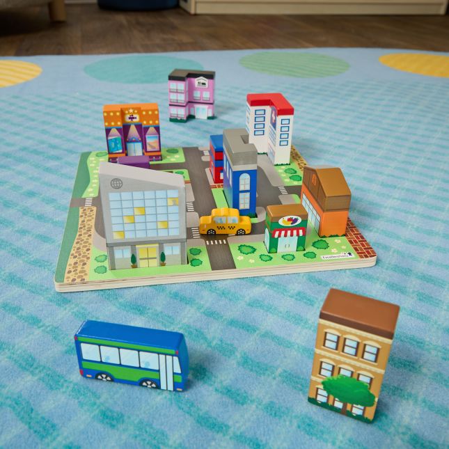 Excellerations® JourneyJunction™ Build and Block Logic Puzzle City