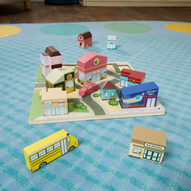 Excellerations® JourneyJunction™ Build and Block Logic Puzzle Rural
