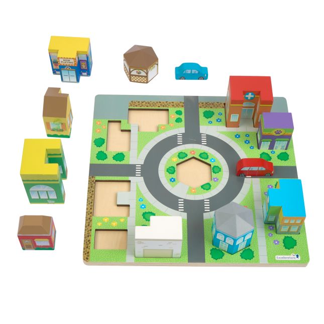 Excellerations® JourneyJunction™ Build and Block Logic Puzzle