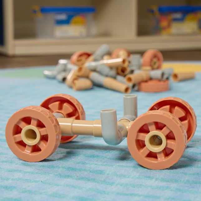 Excellerations® Pipetubes and Wheels Construction Set – 68 Pieces