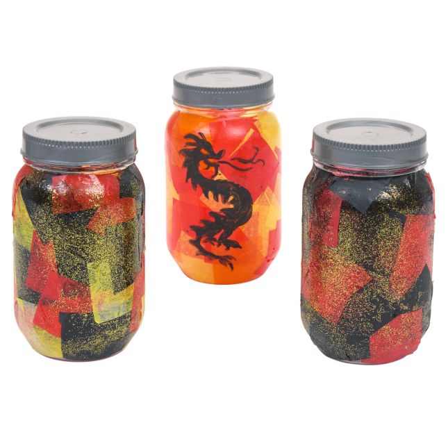 Colorations® Dragon Light Jar Craft – Makes 12 Crafts