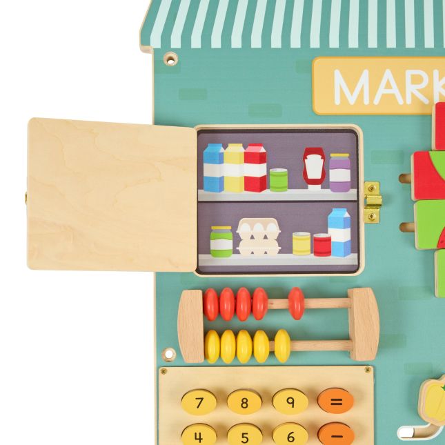 Excellerations® PlayGenius™ Community Helpers Wall Panel Market