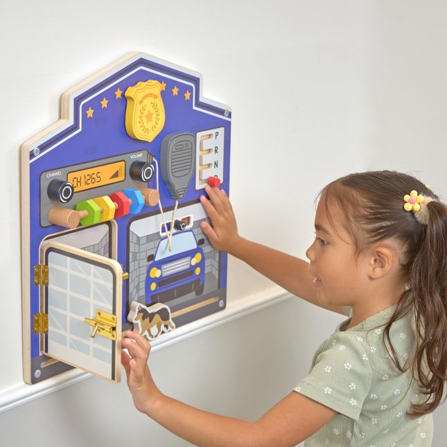 Excellerations® PlayGenius™ Community Helpers Wall Panel Police
