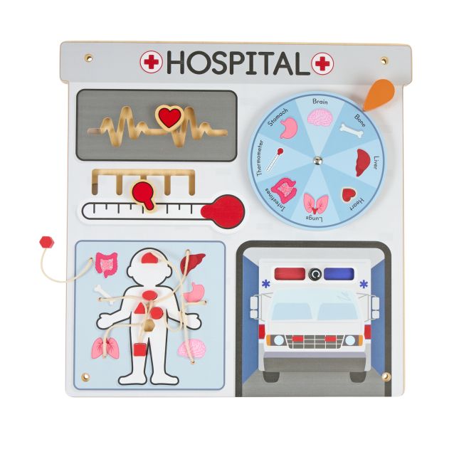 Excellerations® PlayGenius™ Community Helpers Wall Panel Hospital