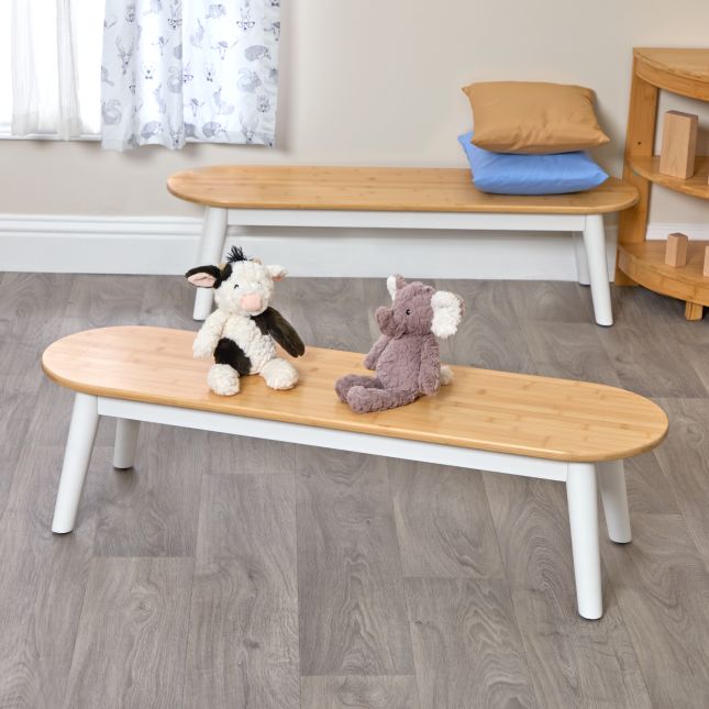 Environments® Milestones™ Bamboo and Rubberwood Bench - Set of 2
