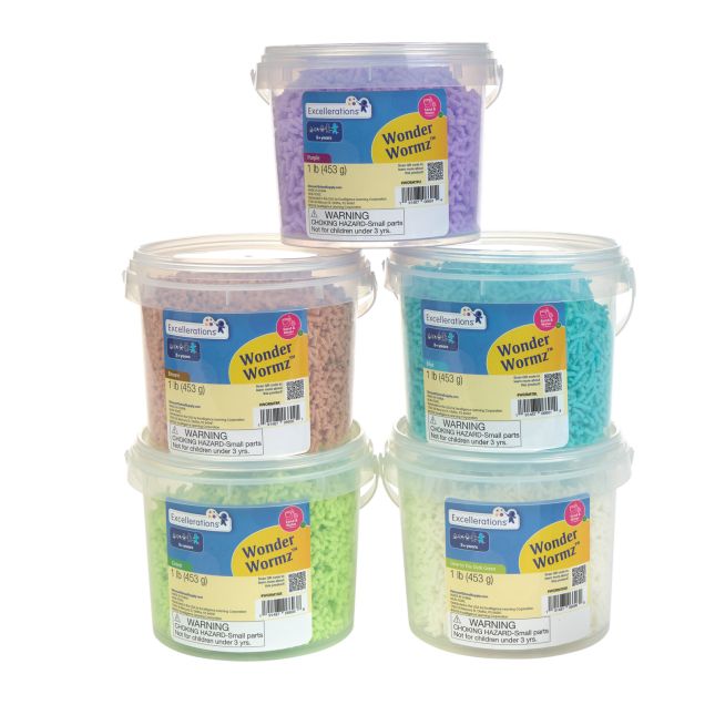 Excellerations® Wonder Wormz™ Blue - 1lb Tub - Set of 5