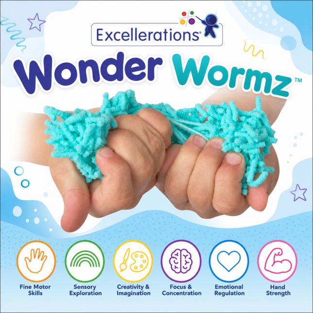 Excellerations® Wonder Wormz™ Blue - 1lb Tub - Set of 5