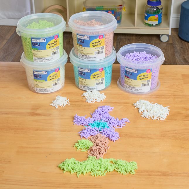 Excellerations® Wonder Wormz™ Blue - 1lb Tub - Set of 5