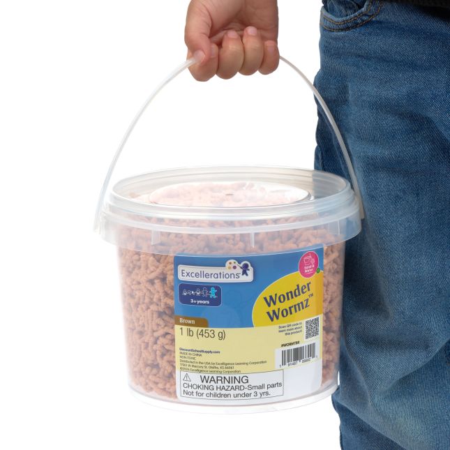 WONDER WORMZ™ BROWN - 1 LB TUB