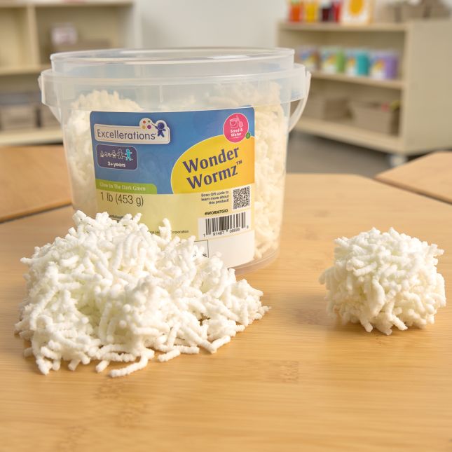 WONDER WORMZ™ GLOW IN THE DARK - 1 LB TUB