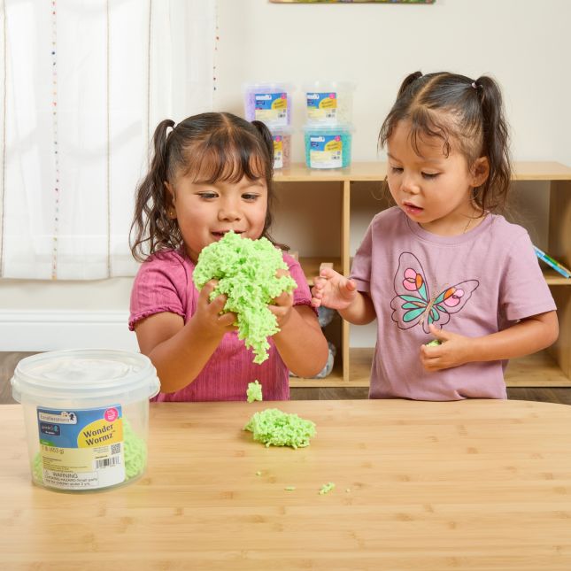 Excellerations® Wonder Wormz™ Sensory Tub – 1 lb Green Wiggle Sensory Material