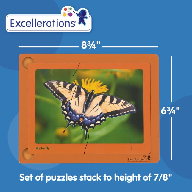 Excellerations® Layered Life Cycle Puzzles - Set of 4