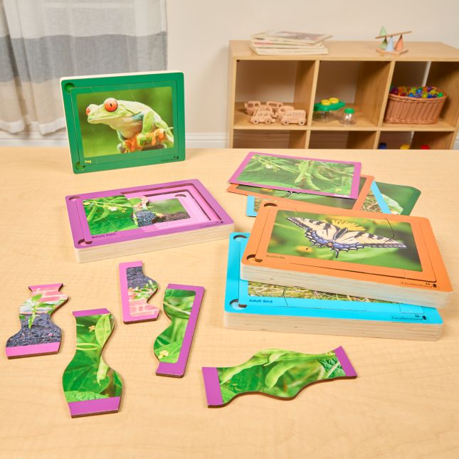 Excellerations® Layered Life Cycle Puzzles - Set of 4