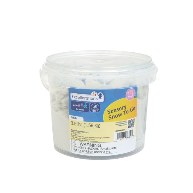 Excellerations® Sensory Snow-To-Go™ – 3.5 lbs Premade Artificial Snow