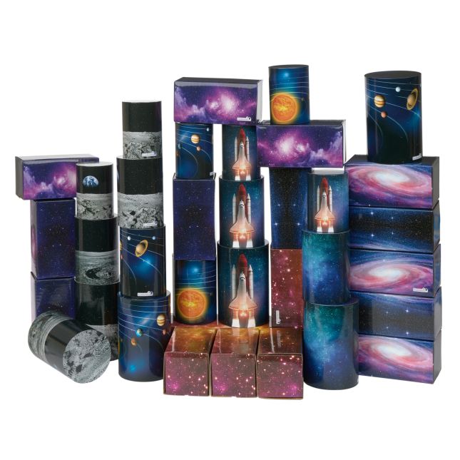 Excellerations® Space Blocks and Cylinders - Set of
