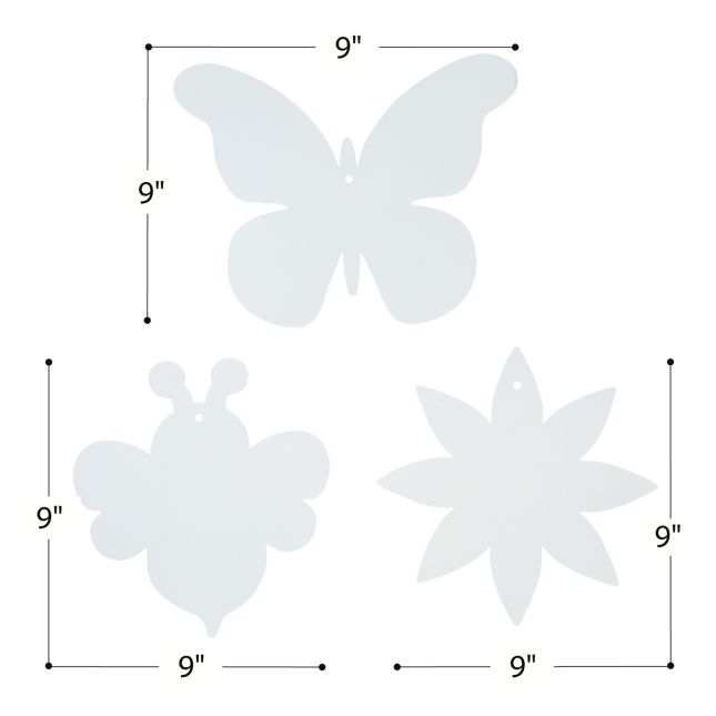 Colorations® Decorate Your Own Summer Shapes Craft Kit – Flowers, Bees and Butterflies (Set of 72)