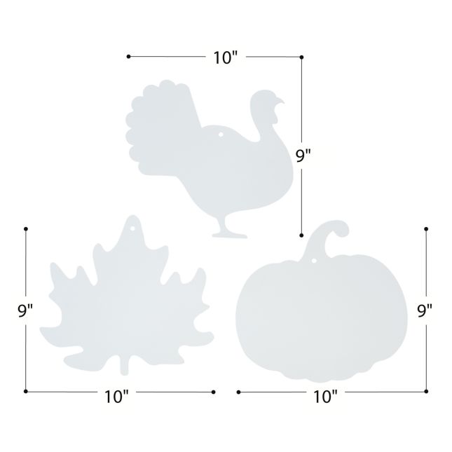 Colorations® Decorate Your Own Fall Craft Kit - Leaves, Pumpkin, Turkey (Set of 72)