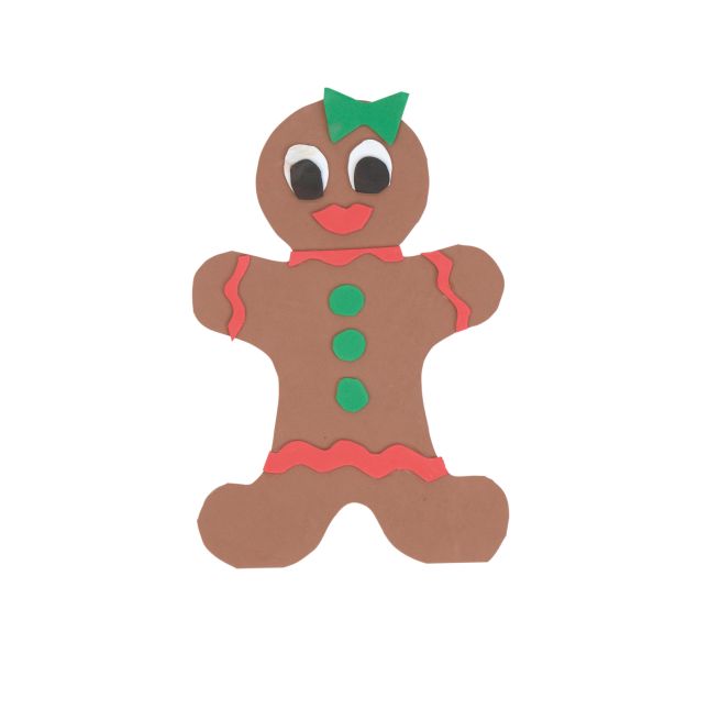 Colorations® Decorate Your Own Paper Gingerbread People - Set of 24