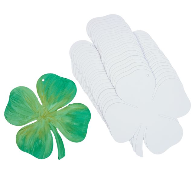 Colorations® Decorate Your Own Paper Shamrocks - Set of 24