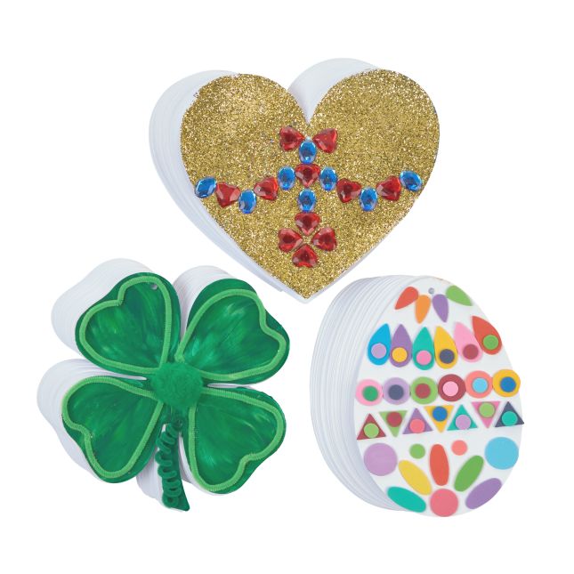 Colorations® Decorate Your Own Seasonal Paper Shapes Kit