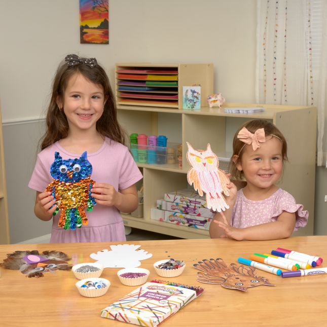 Colorations® Decorate Your Own Paper Owls - Set of 24