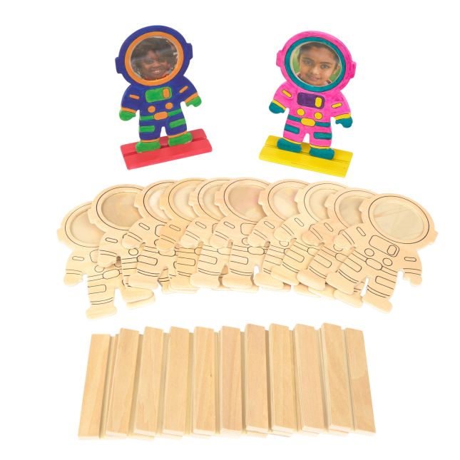 Colorations® Decorate Your Own Astronaut Photo Frame - Set of 12