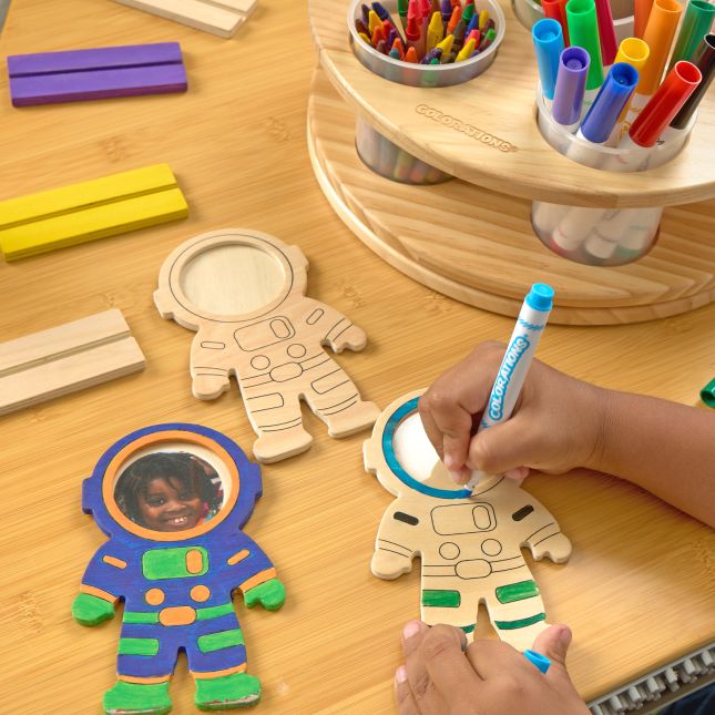 Colorations® Decorate Your Own Astronaut Photo Frame - Set of 12
