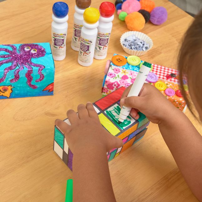 Colorations® Decorate Your Own Cardboard Blocks - Set of 18