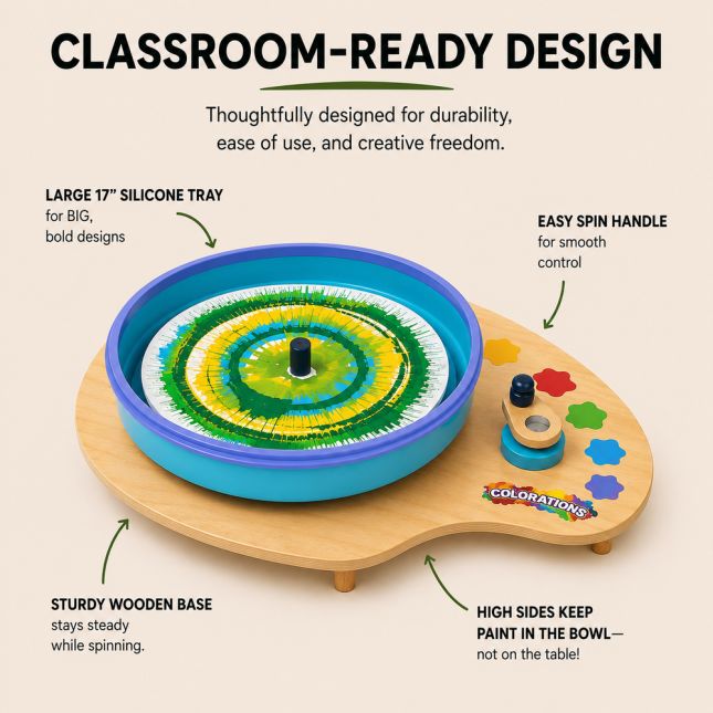 Colorations® Giant Spin Art Center