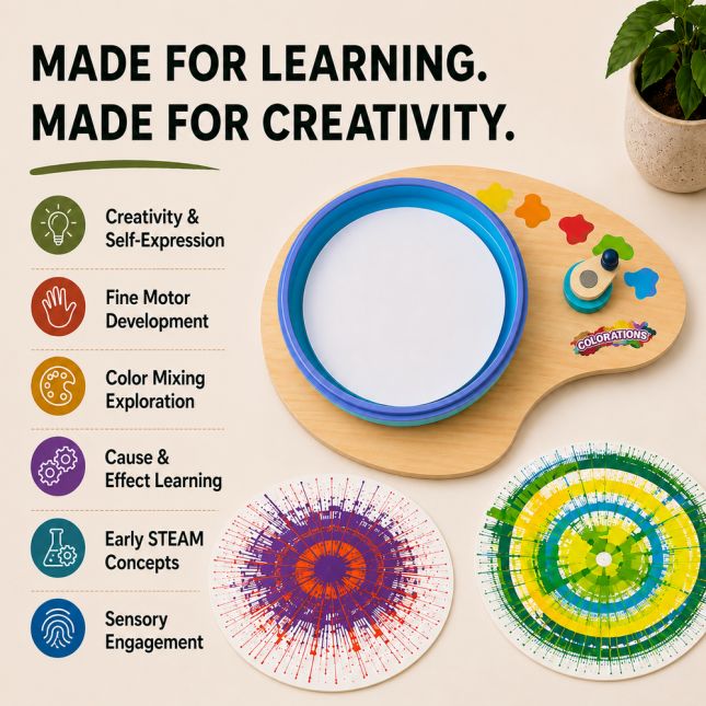 Colorations® Giant Spin Art Center