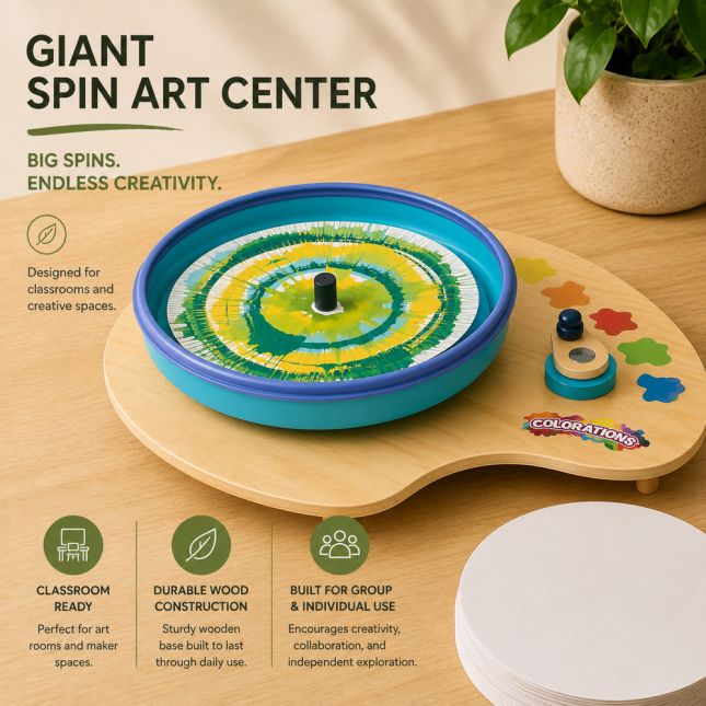 Colorations® Giant Spin Art Center