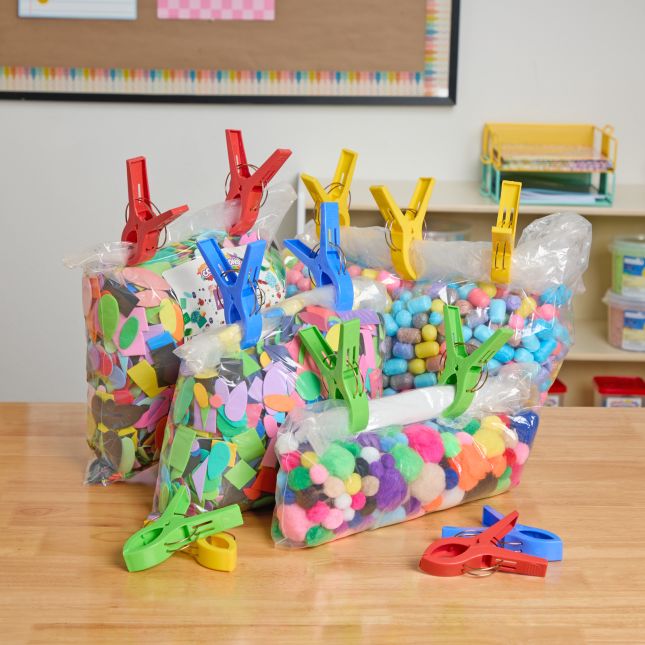 Colorations® Jumbo Classroom Clips - Set of 20