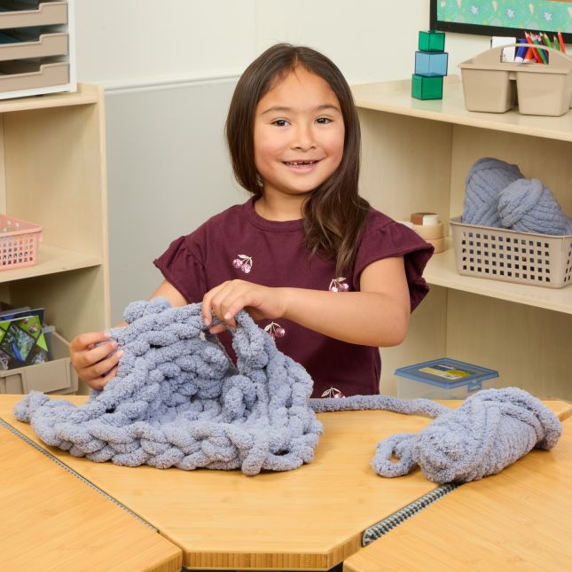 Colorations® Super Chunky Chenille Yarn, Warm Gray - Set of 3