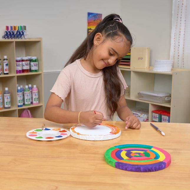 Colorations® 8" x 8" Circle Shaped Canvas - Set of 10