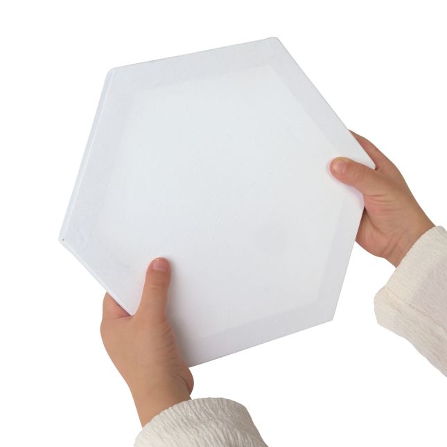 Colorations® 8" x 8" Hexagon Shaped Canvas - Set of 10