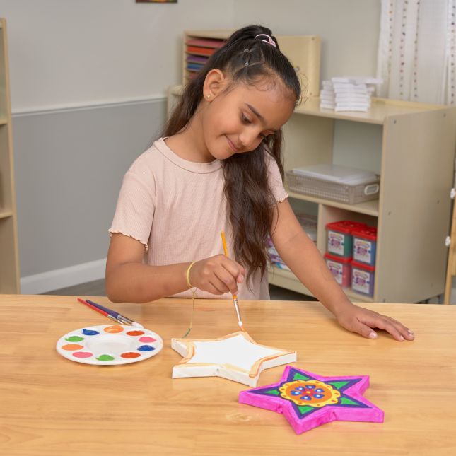 Colorations® 8" x 8" Star Shaped Canvas - Set of 10