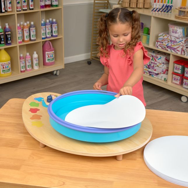 Colorations® Spin Art Station and Fluorescent Tempera Paint Kit