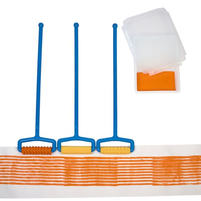 Colorations® Long Handle Pattern Rollers and Reusable Paint
