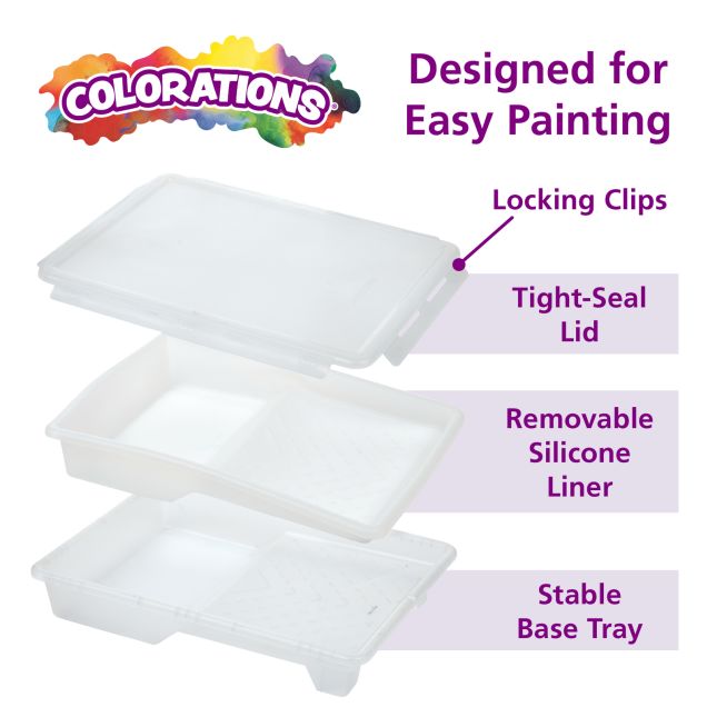 Colorations® Giant Long Handle Brush and Paint Tray Kit