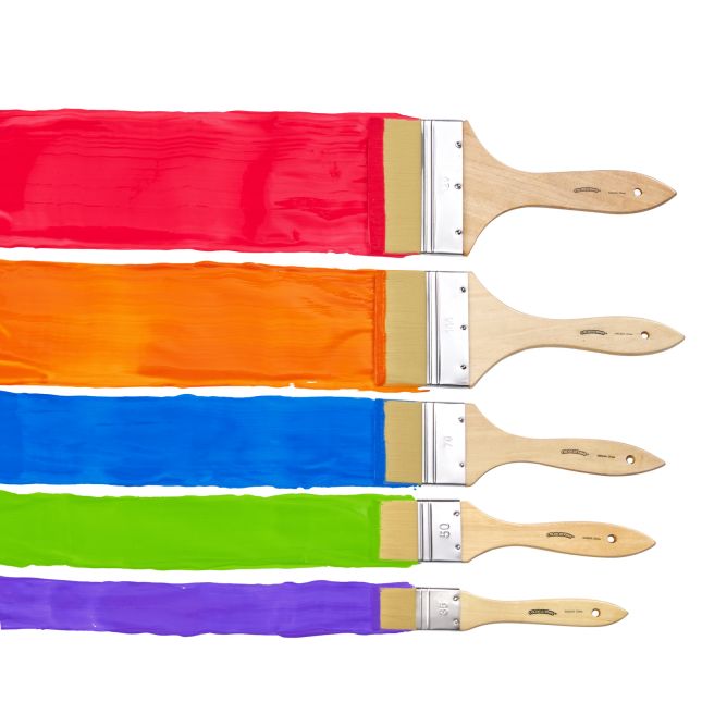 Colorations® Large Area Paint Brushes and Reusable Paint Tray Kit