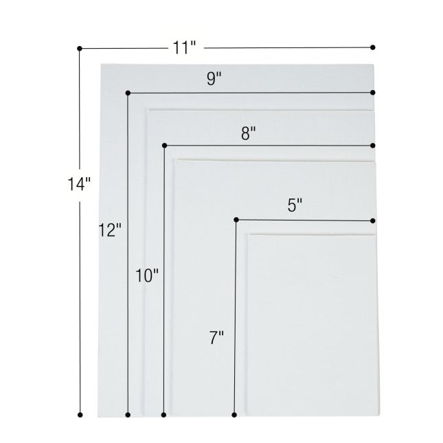 Colorations® Canvas Panel Multi-Size Pack - Set of 24