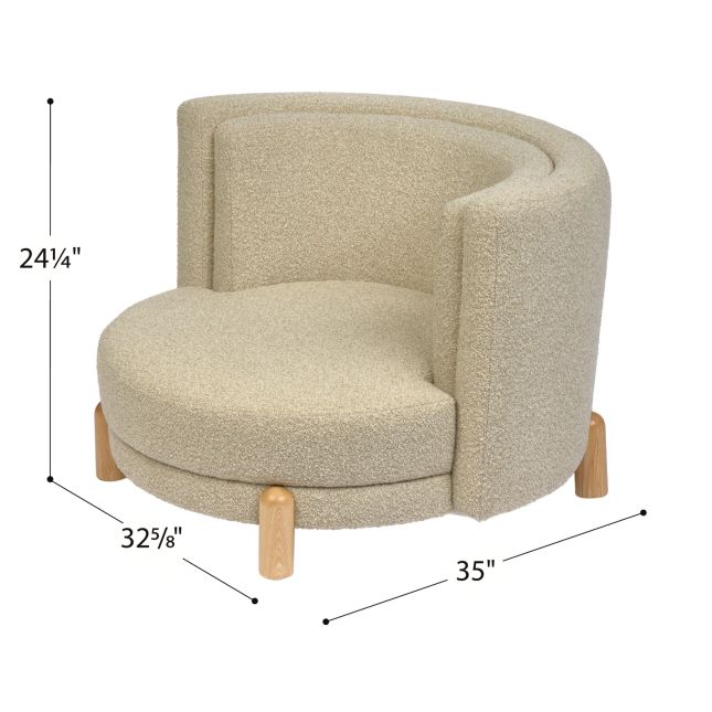 Environments® Bouclé Barrel Chair