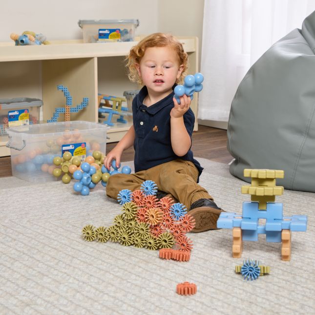 Excellerations® Toddler Natural Tone Manipulatives Set of 3 - 113 pieces