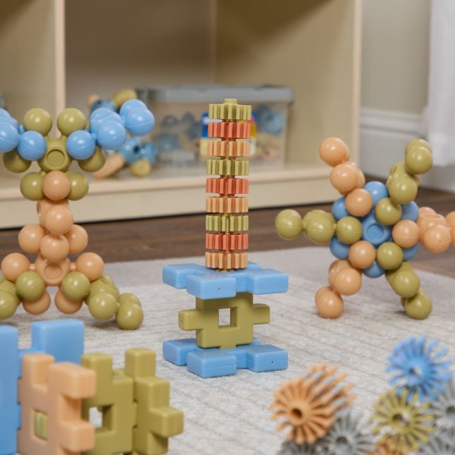 Excellerations® Toddler Natural Tone Manipulatives Set of 3 - 113 pieces