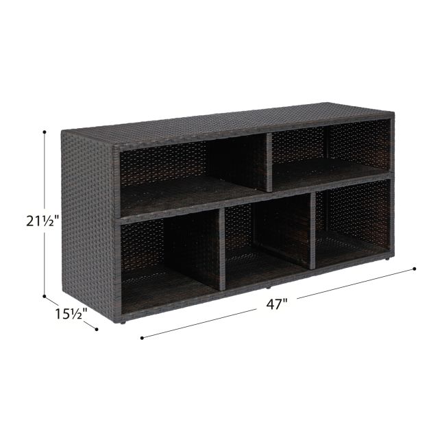 Environments® Wicker Shelf Toddler Height