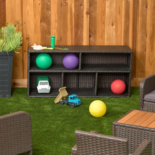 Environments® Wicker Shelf Toddler Height