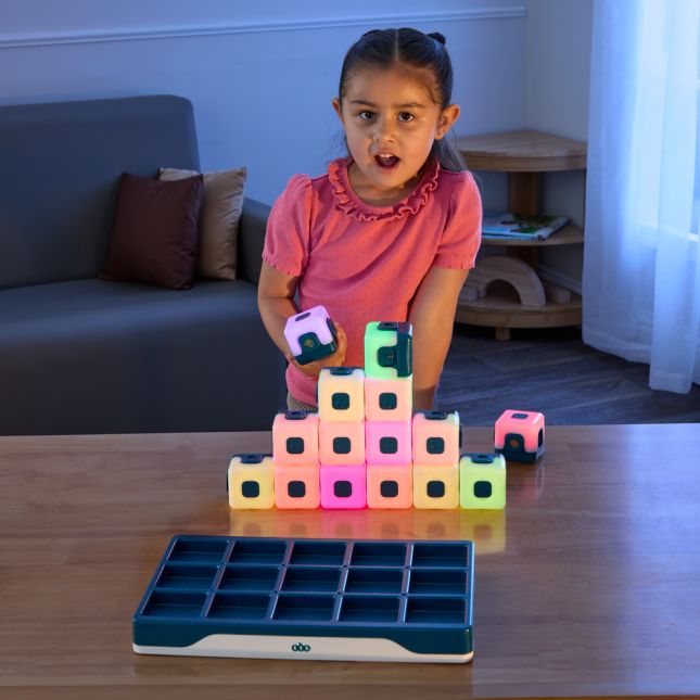 Glow Sequencing Cubes - Set of 15