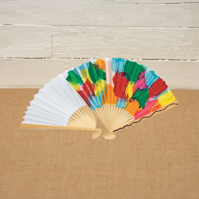 Colorations® Camp Craft Paper Fans – Makes 12 Crafts
